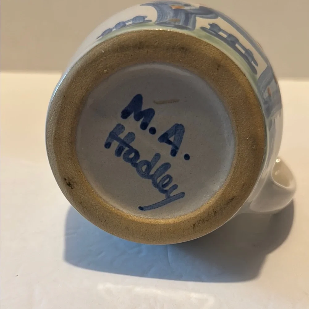 M. A. Hadley Country Scene Horse 5” Pitcher - Picture 2 of 6